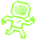 8-bit styled astronaut