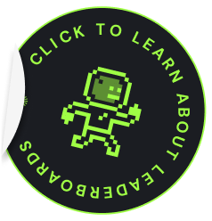 8-bit styled astronaut with text: click to learn more about Quine
